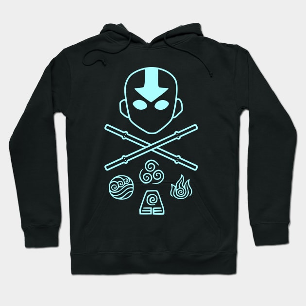 Avatar - Airbender - Aang and Elements Hoodie by Barn Shirt USA